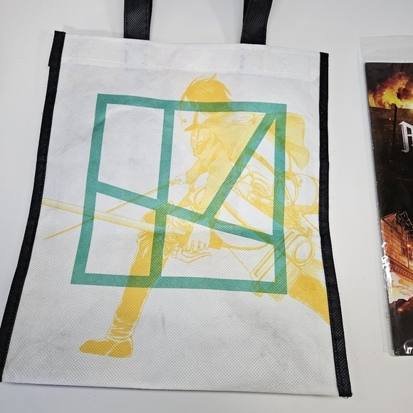 Funimation Attack on Titan Manga Poster Book Barnes & Noble Exclusive Tote Bag - Picture 6 of 6